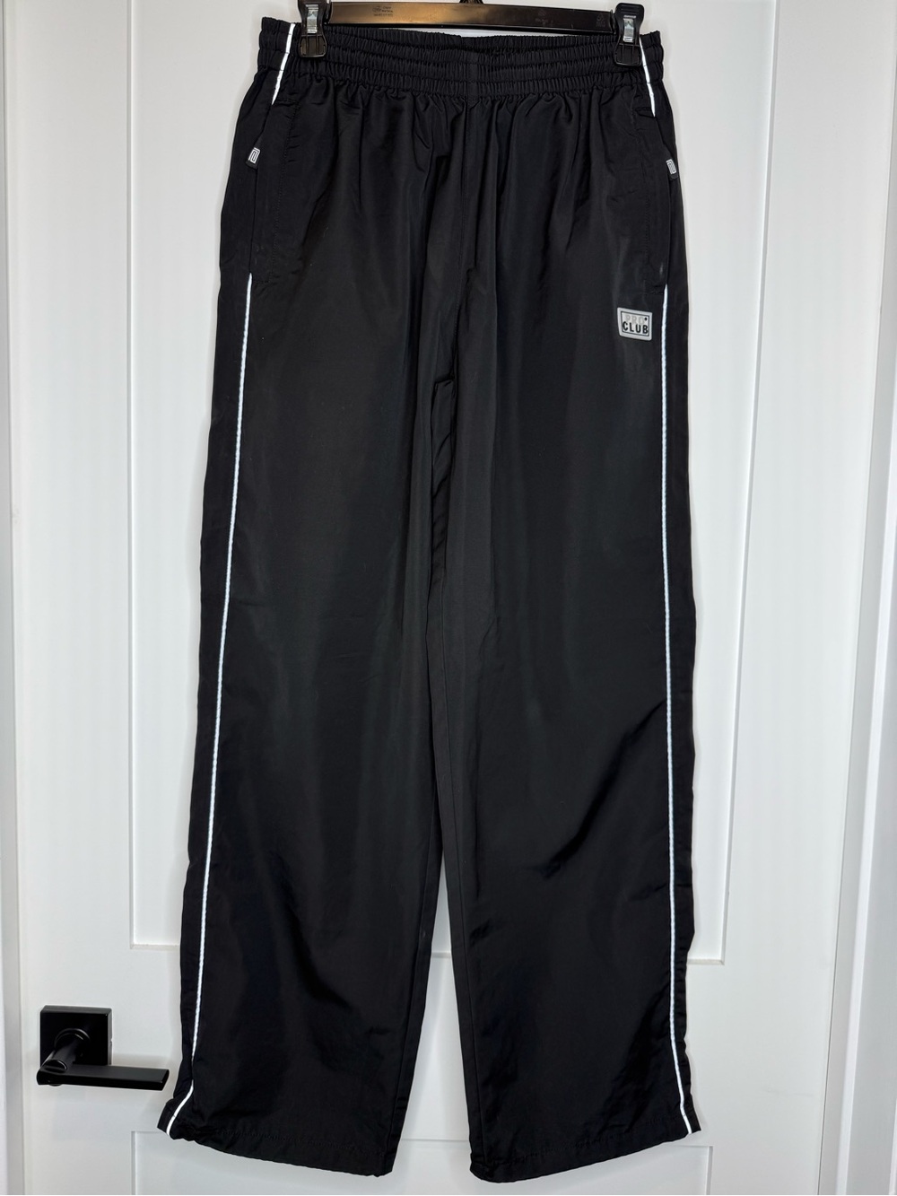 Pro Club Heavyweight Black Reflective Track Pants size small